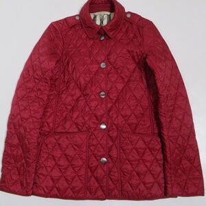 Burberry Brit Women's Kencott Quilted Jacket Red Size XS